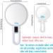 2 Pack Handheld Magnifying Mirror 10x 15x Magnification & 2-Sided Mirrors with Handle Stand Small Pocket Magnified Mirrors for Women Men Girls Kids School Work Travel Outdoors - White - Buy Online on GoSupps.com