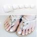 Sethexy Solid Color Glossy False Toe Nails - White Square Short Full Cover 24PCS Fake ToeNails for Women and Girls - Buy Online on GoSupps.com