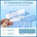 DeepKlean White Teeth Whitening Strips - Enamel Safe, Express 3-Day Results, 28 Strips for Sensitive Teeth, Peppermint Flavor - Buy Online on GoSupps.com