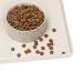 Avydiif bowl pad for dogs feed mats for dogs and cats Non -slip feed mat made of silicone - waterproof surface with edge dishwasher -safe (L: 60 40cm Crene) 60x40cm Crene