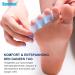 Sumifun Gel Toe Spreader - 10x Small Toe Protection for Overlapping & Curled Toes | Blue Gel Separator for Friction Pain Relief - Buy Online on GoSupps.com