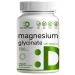 Magnesium Glycinate 750mg Plus Vitamin C  2-1 Formula  200 Capsules | 100% Chelated | Supports Muscle  Healthy Mood & Heart- Extra Strength Magnesium Supplement