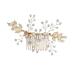 DOITOOL 1pc Bridal Comb Wedding Hair Comb Women Hair Comb Hair Comb for Hair Accessories Rhinestone Headpiece Pearl Hair Barrettes Comb for Bridal Flowers Alloy Hairpin Bride