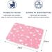 2 Pcs Waterproof Baby Diaper Changing Pad Set - Reusable Nappy Mat for Home and Outdoor (Pink/Yellow) - Buy Online on GoSupps.com