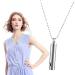 Quit Vaping Necklace | Stainless Steel Breathing Necklace for Stress | Calm Breath Necklace Spiritual Stress Necklace for Meditation Sleep Aid Calm Down Silver - Buy Online on GoSupps.com