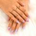 Sethexy Long Purple Ballerina Nails | Bling Coffin Gradient Acrylic Tips | 24 St Glossy Sparkle Fingernails for Women and Girls - Buy Online on GoSupps.com