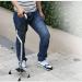 Adjustable Crutch Durable Ergonomic Design and Comfort Handles Four-Legged Multi-Purpose Cane (Blue) (Blue) Selfless dedication - Buy Online on GoSupps.com