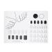 Nail Accessories Silicone Nail Art Stamping Mat Manicure Mat Nail Polish Coloring Practice Pad Nail Tool for DIY Application Practice (White) Nail Set Tool
