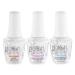 Gelish Terrific Trio Essentials Basix Care Soak Off Manicure Gel Nail Polish Kit with Foundation, pH Bond and Top It Off Gel 0.507 Fl Oz (Pack of 3)