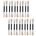 Healifty 30pcs Eye Shadow Stick Latex Suit Lip Makeup Brush Dual-ended Eye Stick Cosmetic Girl Luster
