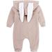 Kids Tales Newborn Baby Winter Rabbit Ear Hooded Romper 12-18 Months Apricot Thick - Buy Online on GoSupps.com