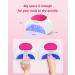 SUNUV 48W UV LED Nail Lamp Gel Nail Light Dryer with 4 Timer Settings for Home Salon - Red - Buy Online on GoSupps.com