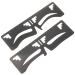 FOMIYES 4 Pcs Eyebrow Ruler Ink Stamps Eyebrow Shaping Stencil Tool Fake Brow Shaping Ruler Labeling Balance