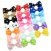 Frcolor 20pcs Bowknot Dog Hair Clips for Yorkies & Pups | Perfect for Kids & Christmas | Size M - Buy Online on GoSupps.com