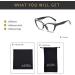 LJCZKA Cat Eye Blue Light Blocking Glasses for Women - Anti Eyestrain & Glare Eyeglasses Clear Frame Black/White Ideal for Computer Use - Buy Online on GoSupps.com
