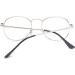 Retro Nearsighted Distance Glasses Metal Men Women Myopia Glasses Silver -2.0 Diopters - Buy Online on GoSupps.com