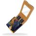 Buy Stylish Leather Lipstick Case Organizer with Mirror - Mini Lip Gloss Holder | Abstract Leaves Design - Buy Online on GoSupps.com
