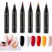 G n rique Gel Nail Polish Pen | 6 Colors | Quick Drying | UV Free | For Professional Manicures | Precise Application | 6 Marker Set | Long Lasting - Buy Online on GoSupps.com