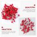 HOMSFOU 600 Pcs Artificial Berries Holly Berries Branch Artificial Red Berry Stem Artificial Holly Berries Round Ball Christmas Decor Christmas Tree Decorations Wreath Foam Cherry - Buy Online on GoSupps.com