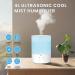 PureMate 4L Humidifier for Bedroom with 7 Color Changing Lights - Top Fill, Cool Mist, Quiet Operation - Ideal for Baby Room, Home Humidity & Plants - Essential Oil Compatible - Buy Online on GoSupps.com