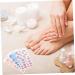 FRCOLOR 12 Sheets toenail Stickers Toe Nail Stickers Trendy Stickers False Nail Covers Nail Stickers Full Nail Wraps Nail Art Stickers Toenails Sticker Full Coverage Decorate Child Assorted Colorx2pcs 10X5.5X0.1CMx2pcs - Buy Online on GoSupps.com