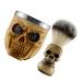 Villcase 1 set suits for men stationery box pen holder for the desk portable shaving brush shaving razor holder shaving soil brush men suit nylon hairbrush man skull