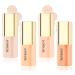 4PCS Mini Liquid Concealer Foundation Matte Concealer Foundation Cream Waterproof Long Lasting Moisturizing Full Coverage Liquid Foundation Face Makeup Set for Women