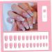 2set Detachable Long Coffin False Nails with Designs Press on Nails Wearable Fake Nail Decor Full Cover Art Tips - Buy Online on GoSupps.com