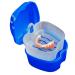 Hualong Dalance Box ProsthesenBox Dental Prothythose Orthodontic teeth Bad Box Dental Dental False teeth Storage box with hanging net container green