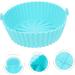 Zerodeko Mat Pot Supply Silicone Kitchen Wear-Resistant Liner Washable Fryer Accessory Liners Convenient Blue 16.5X16.5CM - Buy Online on GoSupps.com