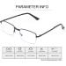 Folding Half Frame Bifocal Reading Glasses - Blue Light Blocking Ultralight Anti-Glare Eyewear for Men & Women - 4.0x Black Semi-Rimless Readers - Buy Online on GoSupps.com