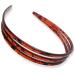 Topkids Accessories Plastic Double Triple Row Alice Bands Headbands Hair Bands Black Tortoise Brown Clear Hairbands Women Thin Teeth Comb Girls Fashion Head Bands (Tort Brown Triple)