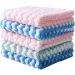 Crcyphne 20Pcs Microfibre Cleaning Rag Super Absorbent Coral Fleece Cloth Scouring Towel Pad Microfibre Cleaning Cloth - Buy Online on GoSupps.com