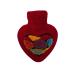 Hugo Frosch hot water bottle heart 1.0 l with knitted cover felt look pom pon