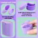 Travel Silicone Makeup Containers Set - 3pcs Purple Refillable Empty Cream Jars with Sealed Lids, Spoon - Leakproof Toiletries & Trinkets Organizer - Buy Online on GoSupps.com