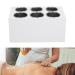 Essential oil heater adjustable lotion bottle warmer with fast warming and constant temperature massage oil warmer with 6 compartments for 30-50 ml glass bottles for the EU connector