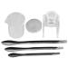 VICASKY 1 kit de bricolage pour rouge l vres avec outils de r paration de rouge l vres pigment gradu et spatule cr me pour les yeux pour les amateurs de beaut et les d butants