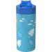 Zak Designs Baby Shark 14 oz Stainless Steel Kids Water Bottle - Vacuum Insulated, Flip-Up Straw Spout, Locking Cover - Durable Cup for Sports or Travel - Buy Online on GoSupps.com