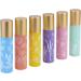 10ml Refillable Glass Roller Bottles | Portable Skin Care & Cosmetics | Purple & Gold | Stainless Steel Roller Balls - Buy Online on GoSupps.com