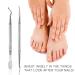 BEZOX 2PCS Nail Grooming Tools Set - Stainless Steel Cuticle Pusher & Thick Nail File for Home Nail Care - Buy Online on GoSupps.com
