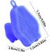 Silicone Face Scrubber - Handheld Facial Scrubber Exfoliateing Face Wash Brush | Facial Cleansing Brush Face Wash Brush Face Exfoliator Brush Silicone Face Scrub for Sensitive Skin Qmisify Blue - Buy Online on GoSupps.com