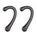 goforwealth Pairs Silicone Ear Hooks Earring Covers Reusable Silicone Ear Protectors Ear Holder Hook Ear Strap Accessories Can Relieve Earache Pleasure Black