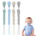 Vicloon silicone pacifier chain 4 piece of pacifier chain baby for girls and boys baby pacifier chain clip gift to baby -animal style 2 4PCs silicone style 2