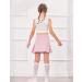 Arshiner Girl's Sport Skirts with Shorts | Athletic Pleated Skort | Light Pink | Size 6-7 Years - Buy Online on GoSupps.com