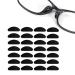 12 pairs glue eyes glasses noses pads d shape stick on anti-slip soft silicone glue noses pads glasses noses pad for glasses sunglasses 16 mm
