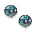 (Green Alien) Round Pill Box 3 Compartment Pill Box Mini Decorative Pocket Purse Portable Travel Medicine Tablet Vitamin Holder Organizer Pill Case