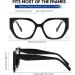 Buy Fashion Blue Light Blocking Glasses for Women | Square Fake Glasses for Computer TV & Gaming - Black Frame - Buy Online on GoSupps.com
