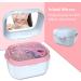 BVN Denture Bath Denture Case: Denture Cup for Soaking Dentures Retainer Cleaner Case with Mirror Mouth Guard Case Aligner Case Retainer Holder Night Guard Case False Teeth Container White White+pink - Buy Online on GoSupps.com