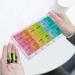 Spanish Pill Organizer - 7 Weekly Compartments for AM/PM Meds | Medication Organizer & Vitamin Planner in Spanish - Buy Online on GoSupps.com