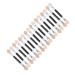 WOONEKY 30pcs Eye Shadow Stick Lipstick Applicator Sponge Eyeshadow Makeup Lip Gloss Make up Brush Aluminum